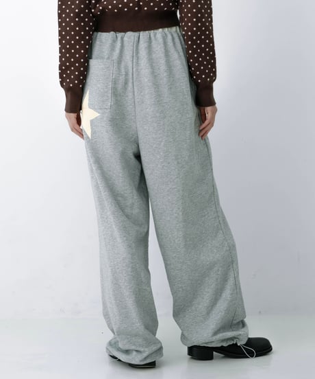 number print sweat pants