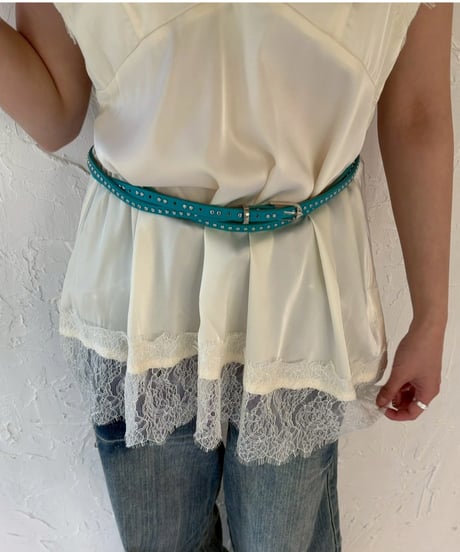 Studded Double Wrap Belt