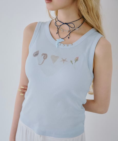 Dreaming Dolphin Necklace Set（Blue）
