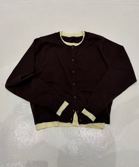 mock layered cardigan