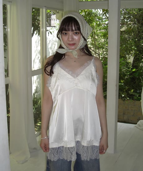 Lace Satin Cami Top