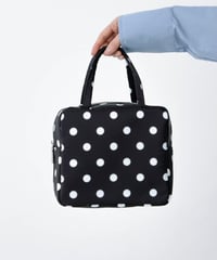 polka dot 2way bag (black)