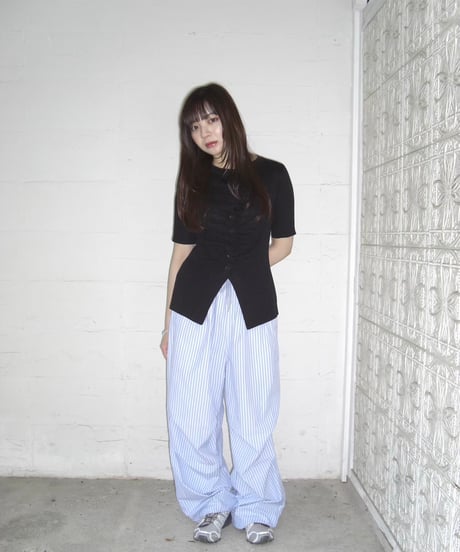 Wrap Waist Pants (stripe)