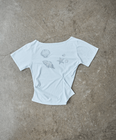 Starfish One Shoulder Twist Tee