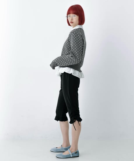 pin dot knit cardigan