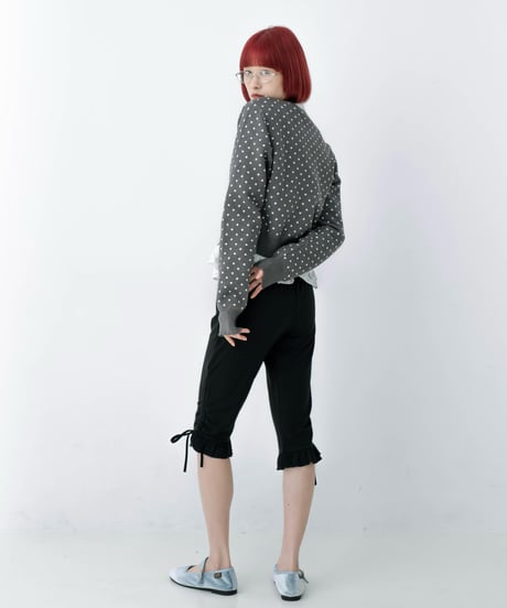 pin dot knit cardigan