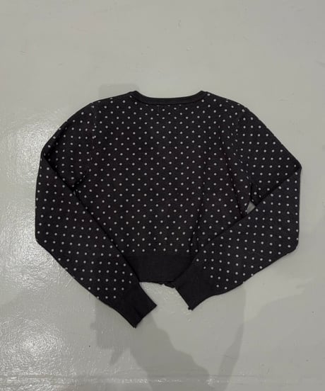 pin dot knit cardigan