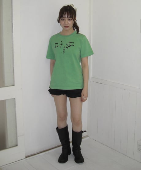 Music Note Print T（Green）