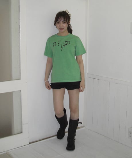 Music Note Print T（Green）