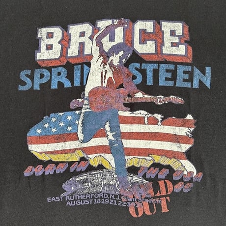 【公式新品】BRUCE SPRINGSTEEN - TOUR '84-'85 (Backprint) ブルーススプリングスティーンTシャツ GILDAN HEAVY COTTON