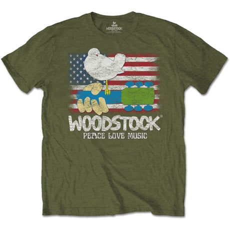 【公式新品】 WOODSTOCK - FLAG ウッドストックTシャツ