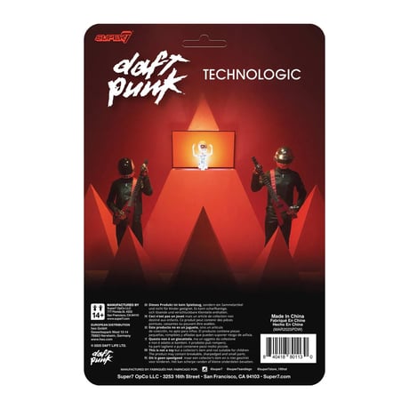 【公式新品】 DAFT PUNK - REACTION FIGURES WAVE 01 - HUMAN AFTER ALL DAFT PUNK ダフトパンク SUPER7