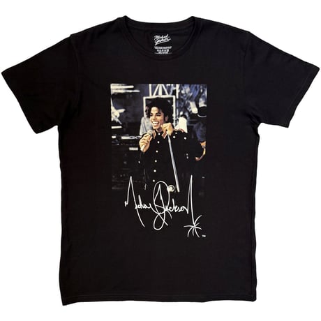 【公式新品】 MICHAEL JACKSON - SIGNATURE BLACK  マイケルジャクソン Tシャツ