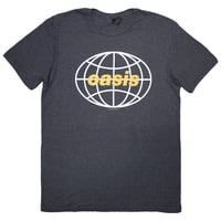 【公式新品】OASIS - GLOBE LOGO NAVY BLUE オアシスTシャツ