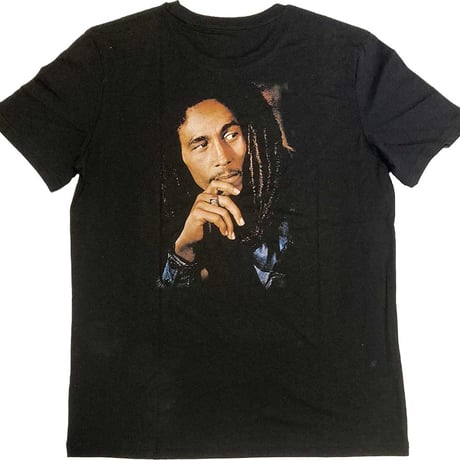 【公式新品】 BOB MARLEY - ONE LOVE PORTRAIT BLACK (BACK PRINT & EMBROIDERY) ボブマーリーTシャツ