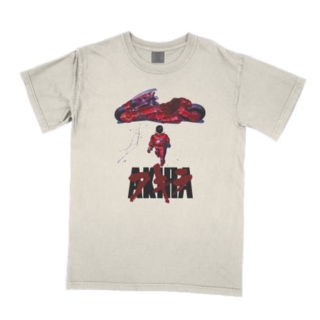 【輸入新品レア】　AKIRA BIKE LOGO IVORY AKIRA Tシャツ Comfort Colors
