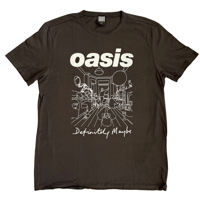 【公式新品 / AMPLIFIED】OASIS - DEFINITELY MAYBE CHARCOAL オアシス Tシャツ
