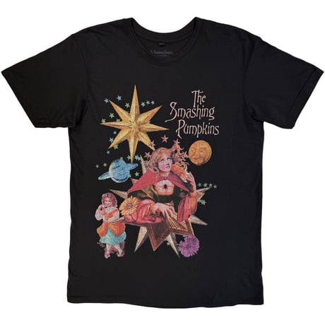 【公式新品】THE SMASHING PUMPKINS - CELESTIAL COLLAGE BLACK (Back Print) PREMIUM CARBON スマッシングパンプキンズ tシャツ