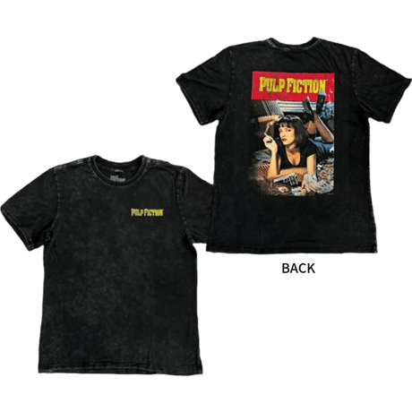 【公式新品】 PULP FICTION - DISTRESS BLACK (Back Print) パルプフィクション Tシャツ