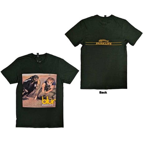 【公式新品】BLUR - PARKLIFE ALBUM GREEN (Back Print) ブラーTシャツ