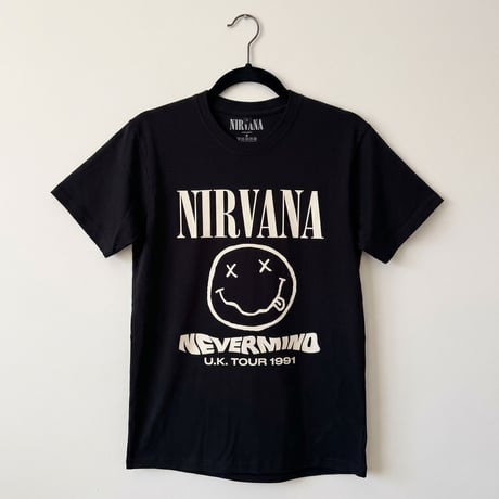 【公式新品】 NIRVANA - TOUR'91 BLACK (Back Print) PREMIUM CARBON ニルヴァーナ tシャツ