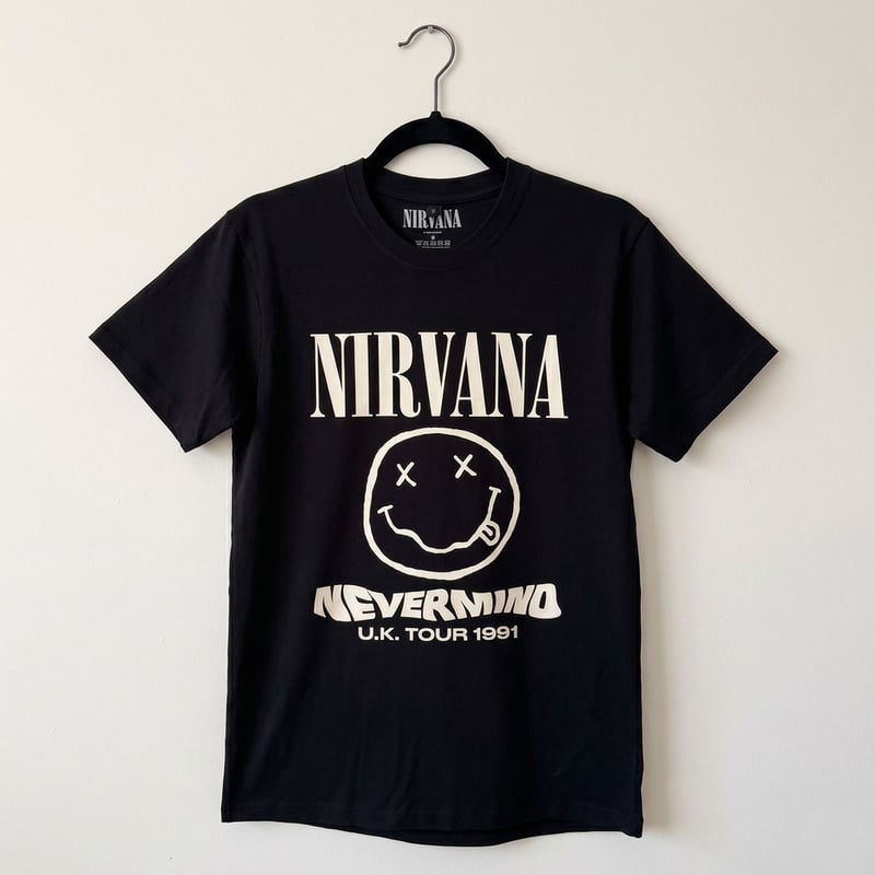 公式新品】 NIRVANA - TOUR'91 BLACK (Back Print) PRE