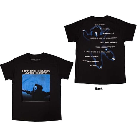 【公式新品】BILLIE EILISH - HIT ME HARD AND SOFT TRACKLIST (Back Print) ビリーアイリッシュTシャツ