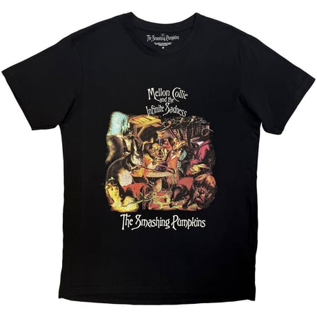 【公式新品】THE SMASHING PUMPKINS -MELLON COLLIE ANIMALS BLACK (Back Print) PREMIUM CARBON tシャツ