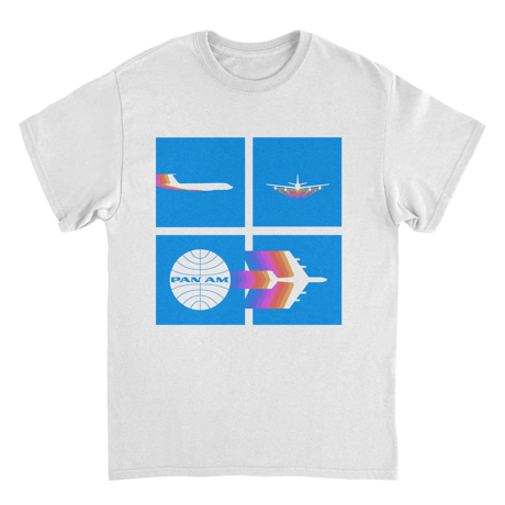 【公式新品】 PAN AM TAKEOFF SILHOUETTE WHITE パンナム Tシャツ GILDAN HEAVY COTTON