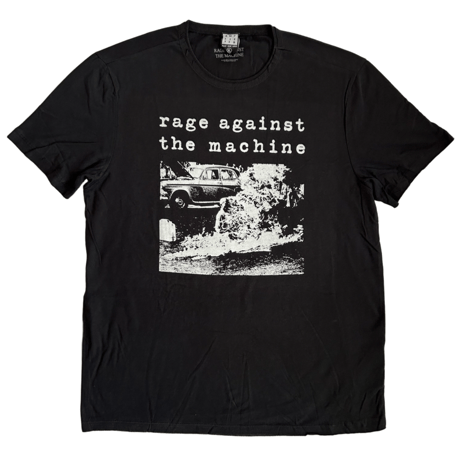 【公式新品 / AMPLIFIED】RAGE AGAINST THE MACHINE - MONK FIRE BLACK レイジアゲインストザマシーン Tシャツ
