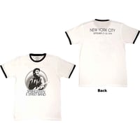 【公式新品】BRUCE SPRINGSTEEN - NYC WHITE RINGER (Back Print) ブルーススプリングスティーンTシャツ