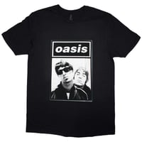 【公式新品】 OASIS - NOEL & LIAM BOXED PHOTO BLACK オアシスTシャツ