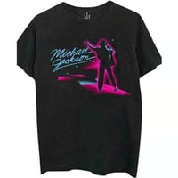 【公式新品】 MICHAEL JACKSON - NEON BLACK マイケルジャクソン Tシャツ