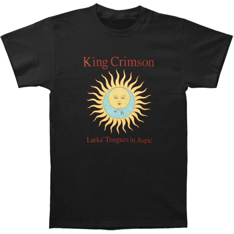 【公式新品】　KING CRIMSON - LARK'S TONGUES IN ASPIC (BLACK WITH TEXT) キングクリムゾン Tシャツ GILDAN ULTRA COTTON