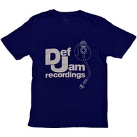 【公式新品】DEF JAM RECORDINGS - LOGO & STYLUS NAVY defjamTシャツ