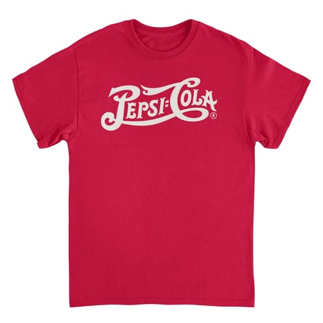 【公式新品】 PEPSI VINTAGE LOGO INVERT RED ペプシ Tシャツ GILDAN HEAVY COTTON