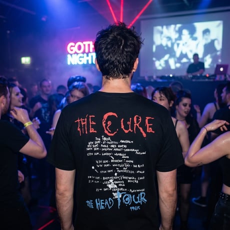 【公式新品】 THE CURE - THE HEAD TOUR '85 BLACK (Back Print) ザキュアーTシャツ