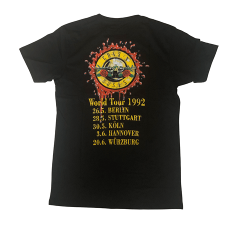 【公式新品】GUNS N' ROSES - USE YOUR ILLUSION TOUR (Back Print) ガンズアンドローゼズTシャツ