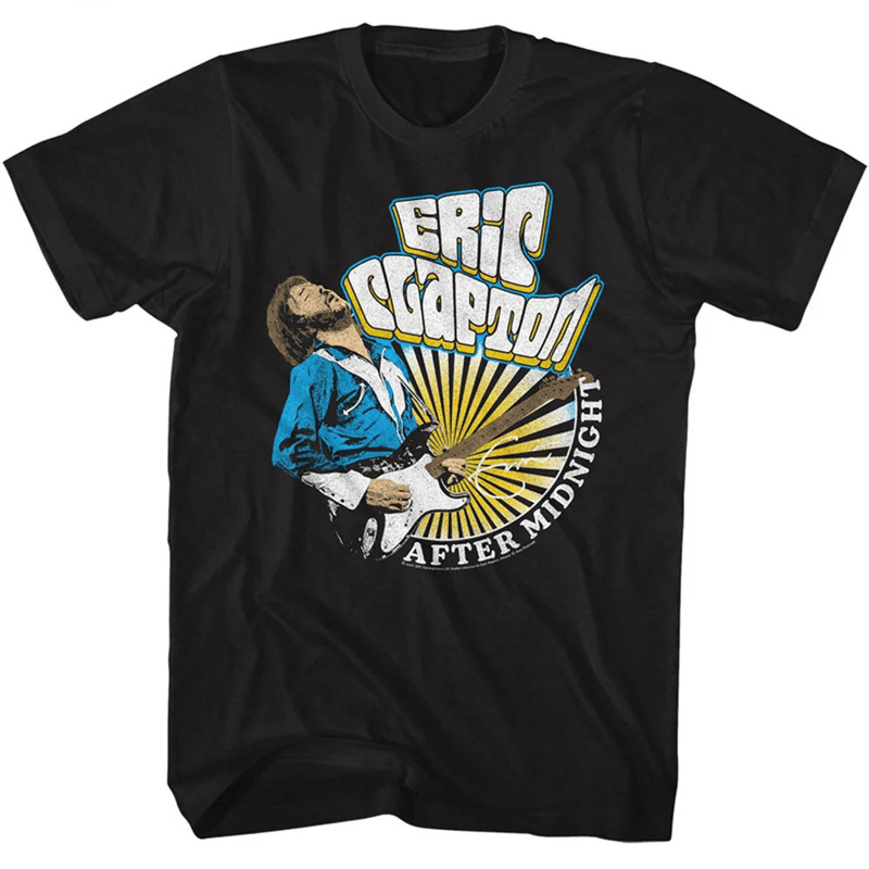 Eric Clapton エリック・クラプトン直筆イラストTシャツ バンドT 公式新品】 ERIC CLAPTON- AFTER MIDNIGHT エリッククラプトン t