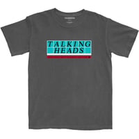 【公式新品】 TALKING HEADS - TILED LOG CHARCOAL GREY トーキングヘッズ Tシャツ
