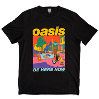 【公式新品 / AMPLIFIED】OASIS - BE HERE NOW COLOUR BLACK オアシス Tシャツ
