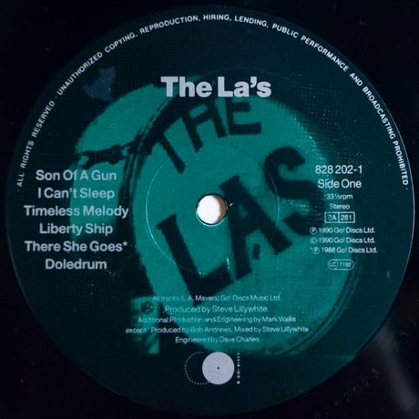 【公式新品】THE LA'S - RED DRUM HEAD LOGO ザラーズ Tシャツ