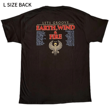 【公式新品】　EARTH WIND & FIRE - LET'S GROOVE (Back Print) ew&f tシャツ