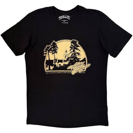 【公式新品】 EAGLES - HOTEL CALIFORNIA BLACK (Back Print ) PREMIUM CARBON イーグルスTシャツ