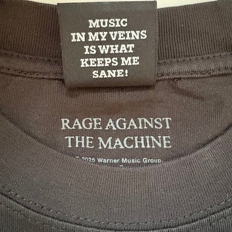 【公式新品/GIANT VINTAGE】RAGE AGAINST THE MACHINE - FEAR IS OUR ONLY GOD VINTAGE BLACK レイジアゲインストザマシーンTシャツ