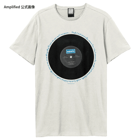 【公式新品 / AMPLIFIED】OASIS - LIVE FOREVER LYRICS VINTAGE WHITE オアシス Tシャツ