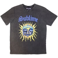 【公式新品】SUBLIME - SUN LOGO CHARCOAL GREY STONE WASH サブライム tシャツ