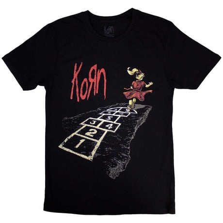 【公式新品】 KORN - FOLLOW THE LEADER HOPSCOTCH (Back Print) kornTシャ コーンTシャツ