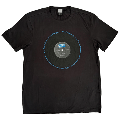 【公式新品 / AMPLIFIED】OASIS - LIVE FOREVER LYRICS BLACK オアシス Tシャツ
