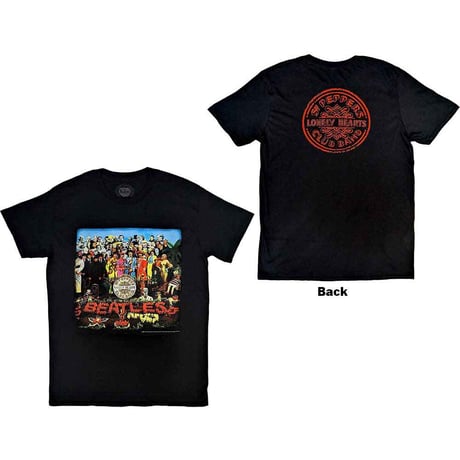 【公式新品】THE BEATLES - VINTAGE SGT PEPPER (Back Print) ザビートルズTシャツ
